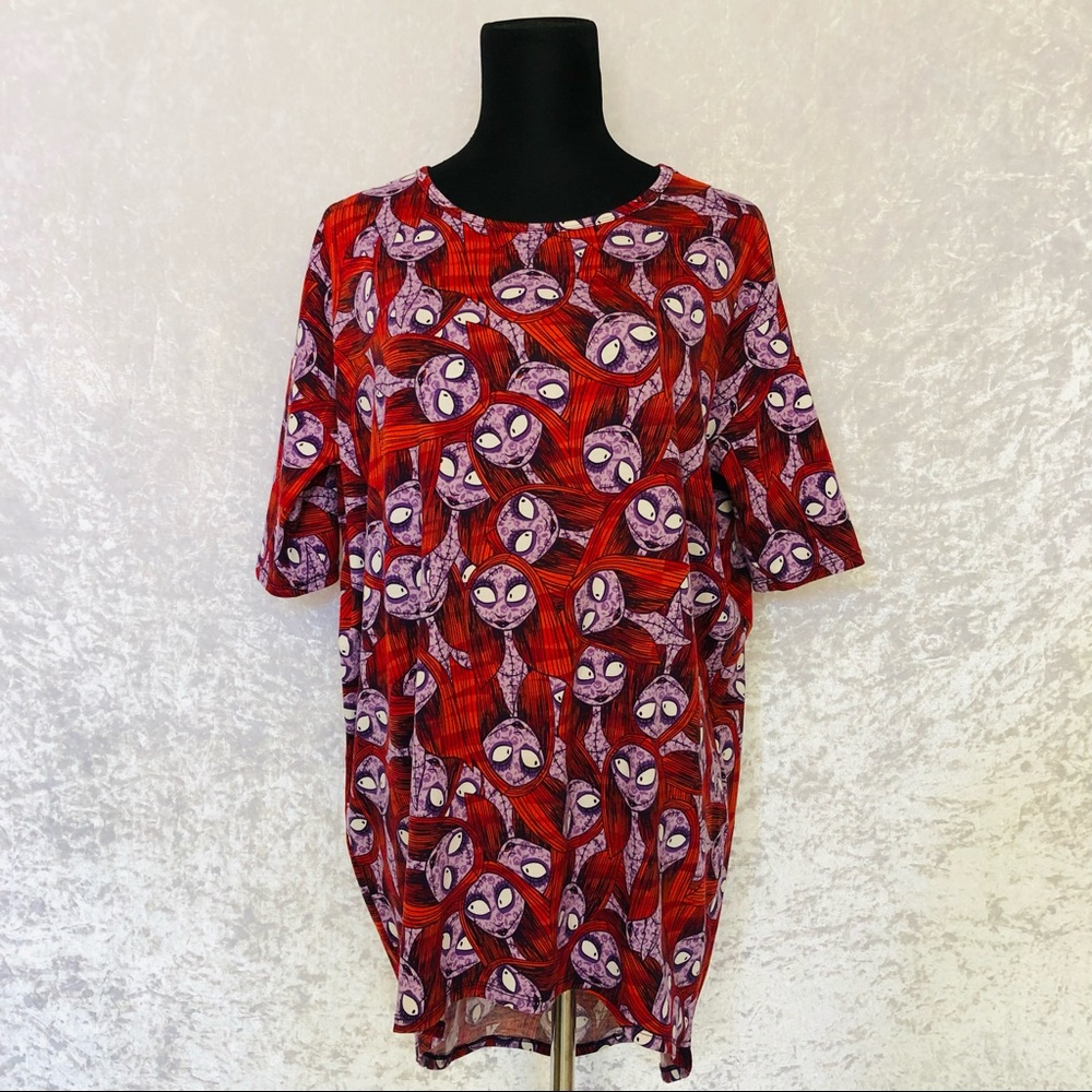 LuLaRoe Disney Sally The Nightmare Before Christmas Top Size XS
